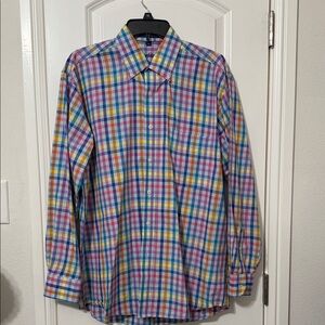 Alan Stuart Multicolor Plaid Men's Shirt